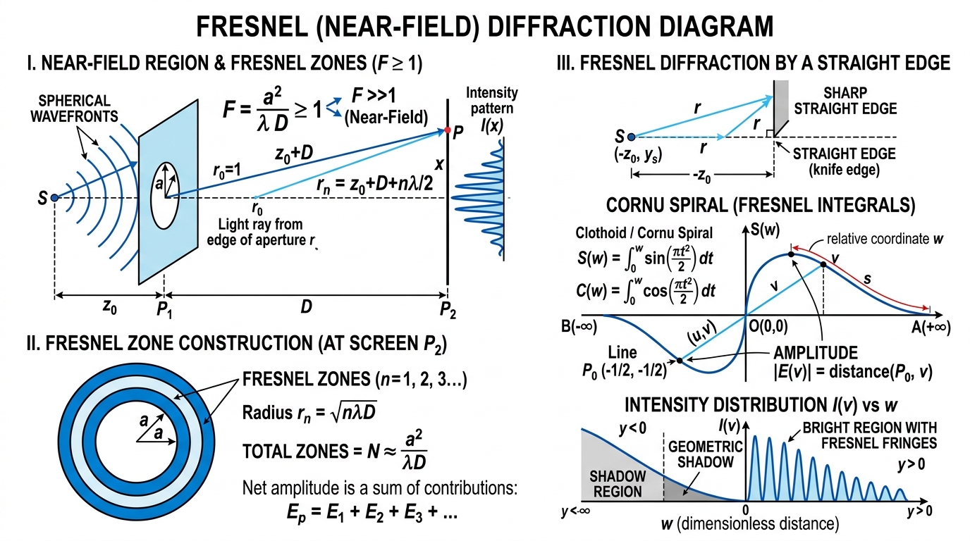 Fig 10.8 — Educational Diagram: Fresnel Diffraction
