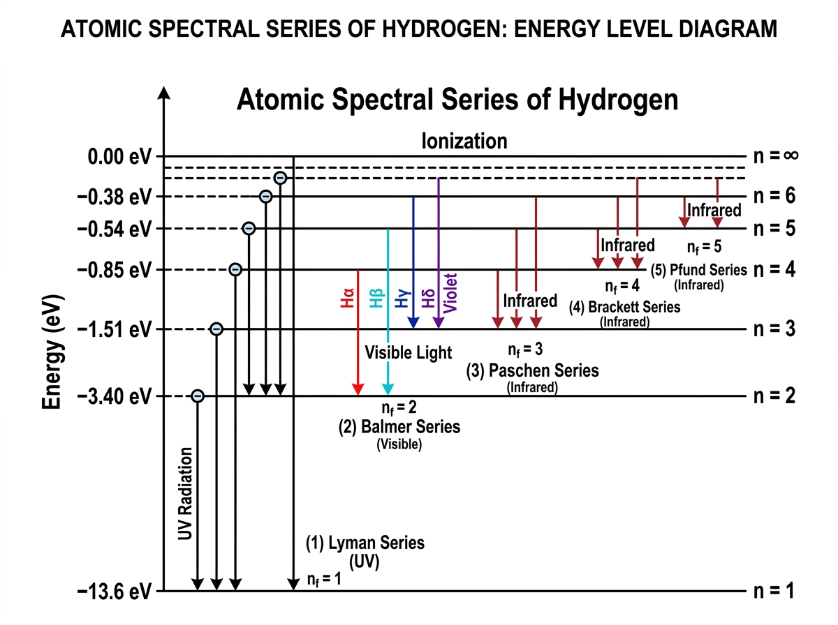 Fig 12.4 — Educational Diagram: Atomic spectra