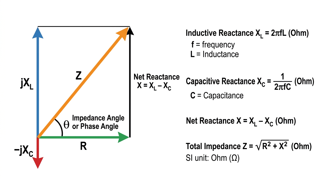 Fig 7.9 — Educational Diagram: Impedance and reactance