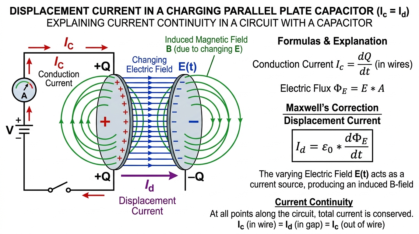 Fig 8.2 — Educational Diagram: Displacement Current