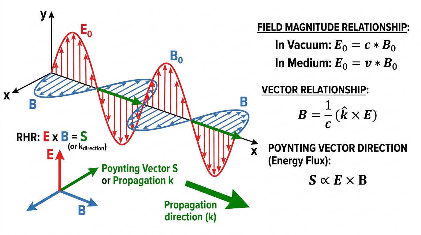 Fig 8.7 — Educational Diagram: Relation between E and B Fields