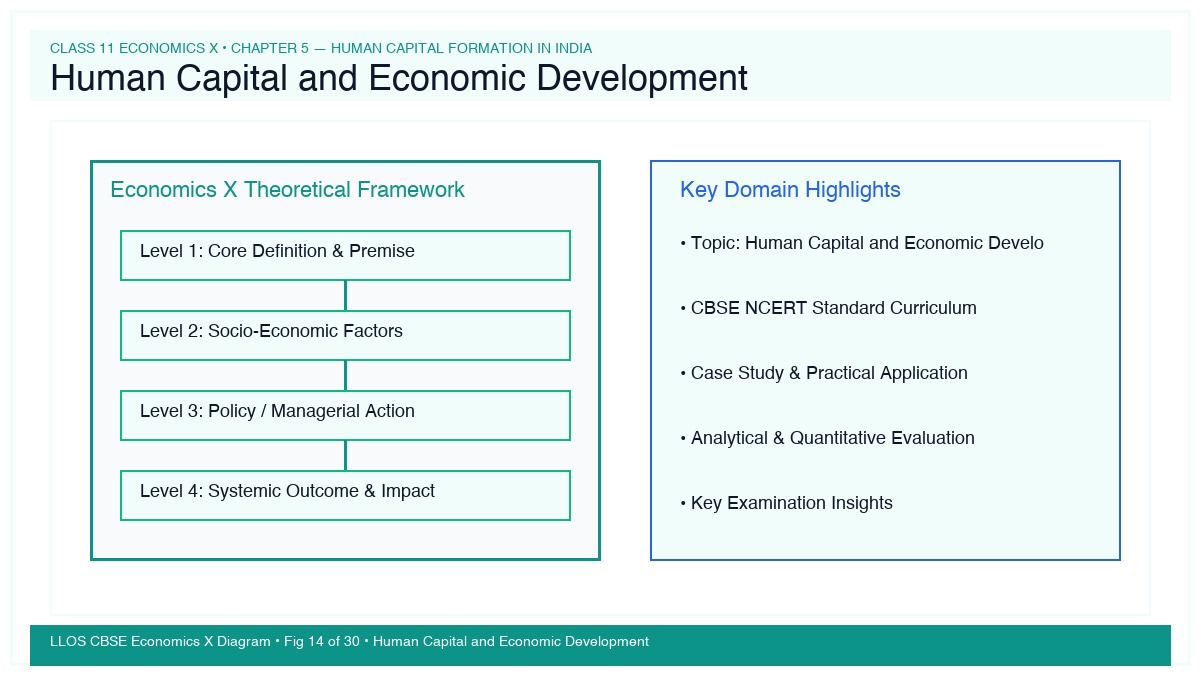 Fig 14 — Educational Diagram: Human Capital and Economic Development