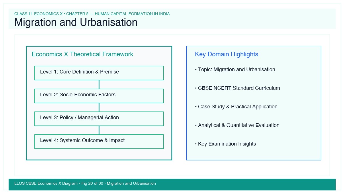 Fig 20 — Educational Diagram: Migration and Urbanisation